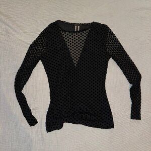 Polka Dot going out top size Medium